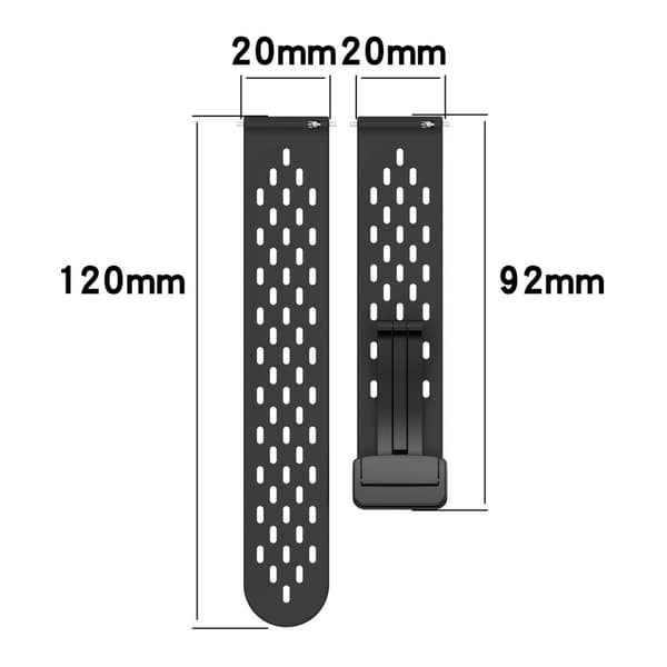 20mm silikonihihna Samsung Galaxy Watch 6 / 5 / 4 - Sininen Blue