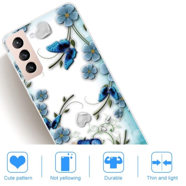 Butterfly läder Samsung Galaxy S22 Plus fodral - Flerfärgad multifärg