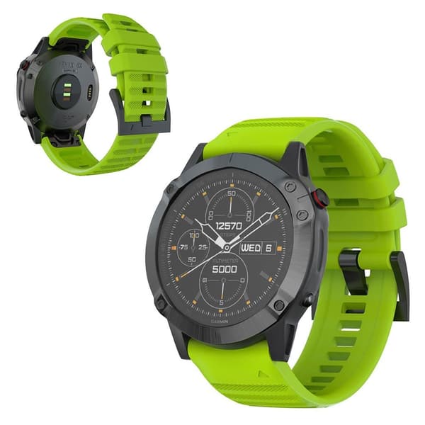 Garmin Fenix 6X Pro / 6X silikoneurrem - Grøn Green