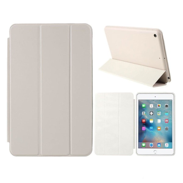 iPad Mini (2019) tri-fold leather flip case - White White