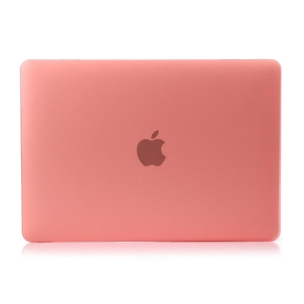 Ancker Macbook 12-inch (2015) Retina Display Nahkakotelo Korttitaskuilla - Matta Pinkki Pink