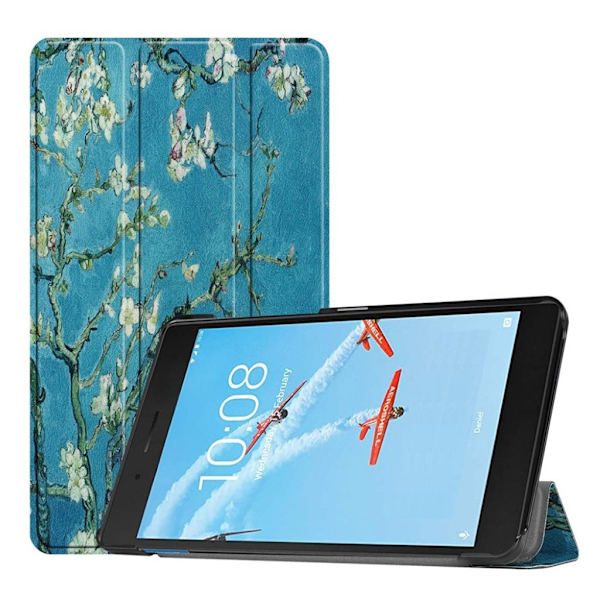 Lenovo Tab E7 kuosillinen tri-fold nahkainen Suojakotelo - Wintersweet Multicolor