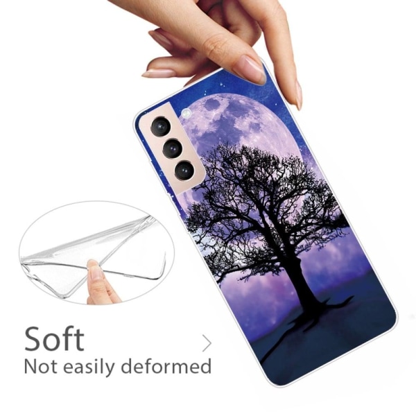 Deco Samsung Galaxy S22 Plus skal - Träd Och Måne Lila