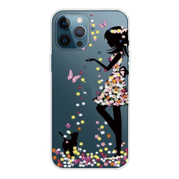 Deco iPhone 13 Pro Max Suojakotelo - Perhonen Girl Multicolor