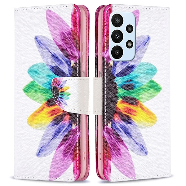 Wonderland Samsung Galaxy A73 flip etui - Solsikke Multicolor