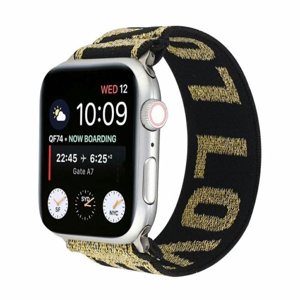 Apple Watch Series 6 / 5 40mm joustava kellonauha - Rakkaus Gold