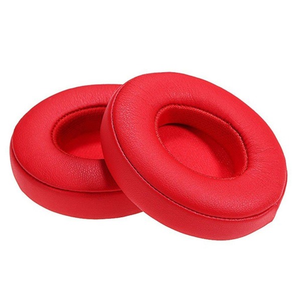 Beats Solo 2 / 3 læder foam ear pad pude - Rød Red