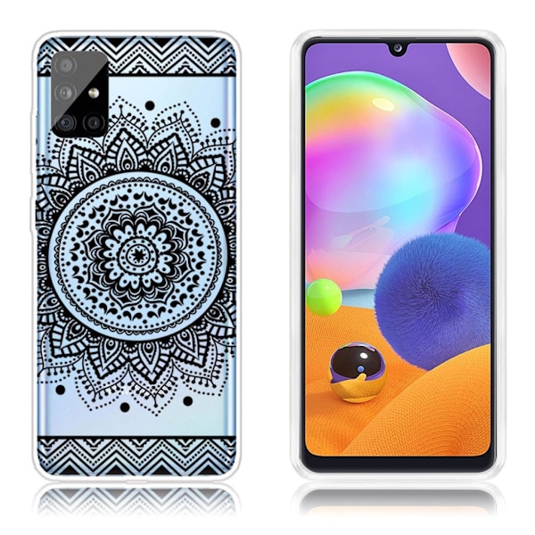 Deco Samsung Galaxy A31 skal - Mandala Blomma Svart