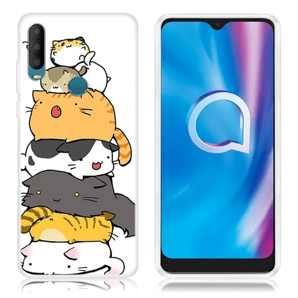 Deco Alcatel 1S (2020) deksel - Flere katter Multicolor
