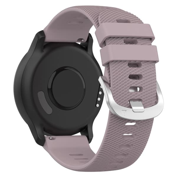 20mm silikonihihna Garmin-kelloon - Vaaleanvioletti Purple