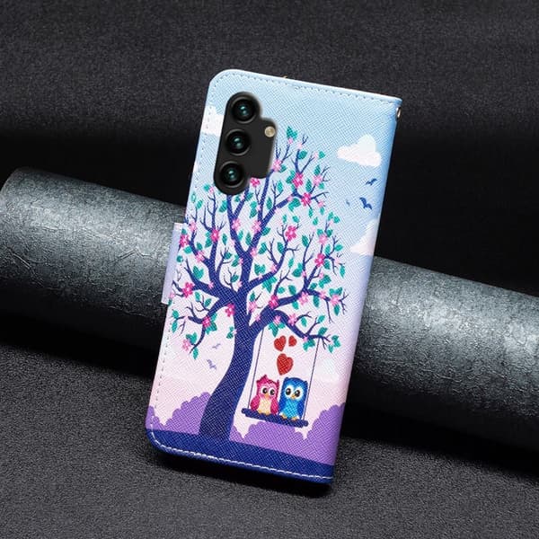 Wonderland Samsung Galaxy A13 4G Flippetui - To Ugler Multicolor