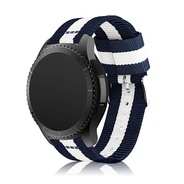 Samsung Gear S3 värikäs ranneke - Tummansininen / Valkoinen Multicolor