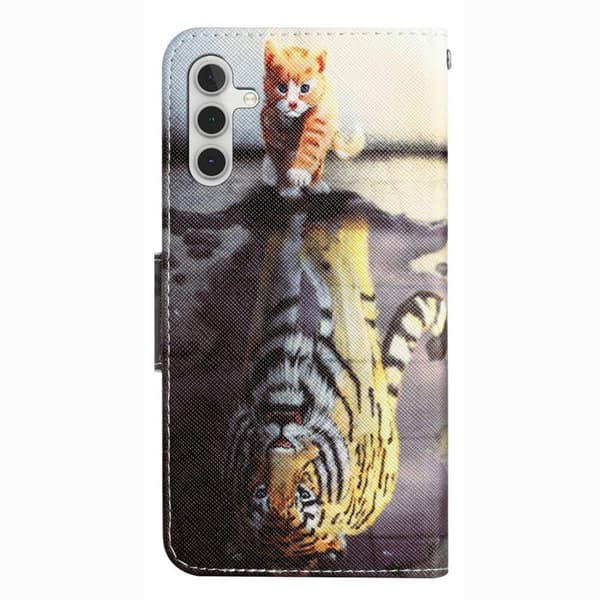 Wonderland Samsung Galaxy A14 Flippetui - Tiger Yellow