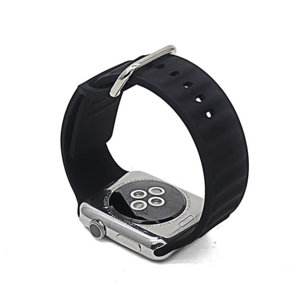 Apple Watch Series 6 / 5 40mm silikoneurrem i cool stil - Sort Black