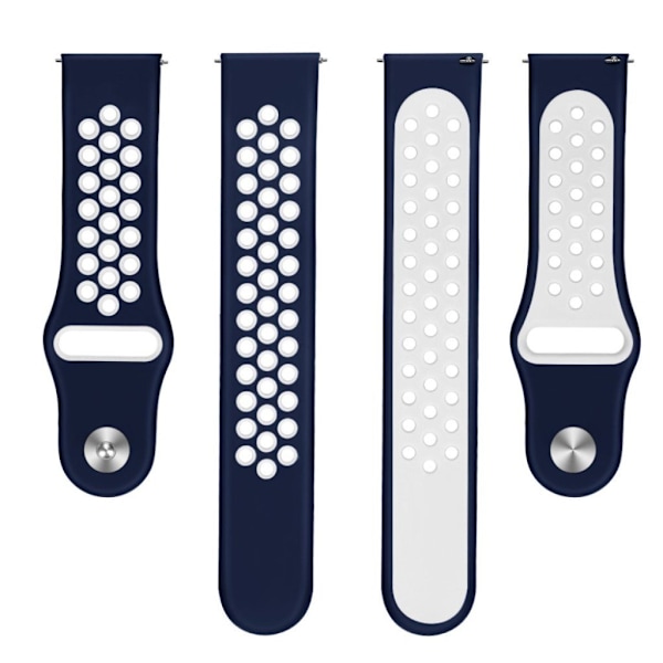 Universal two-tone design watch strap - Blue / White Blå