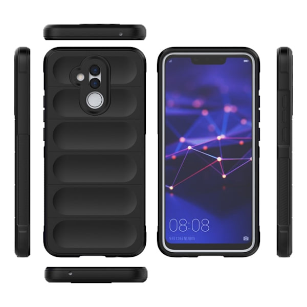 Mjukt greppformat Huawei Mate 20 Lite skal - Silver/Grå Silvergrå