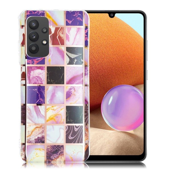 Marble Samsung Galaxy A32 Etui - Terning Multicolor