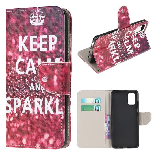 Wonderland flip etui - Bevar Roen Og Glitr Red