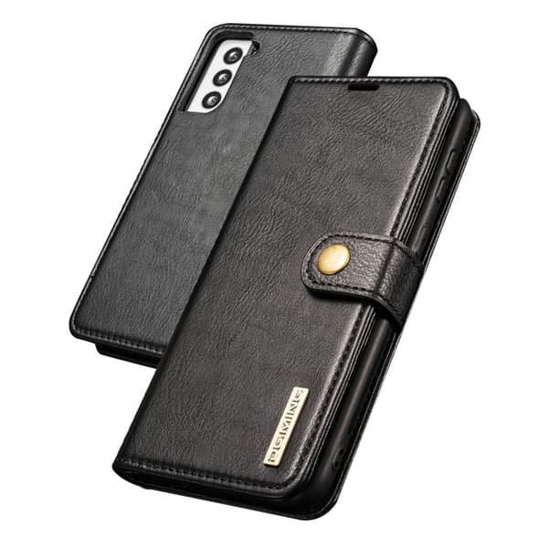 DG.MING Samsung Galaxy S21 2-i-1 etui med pung - Sort Black