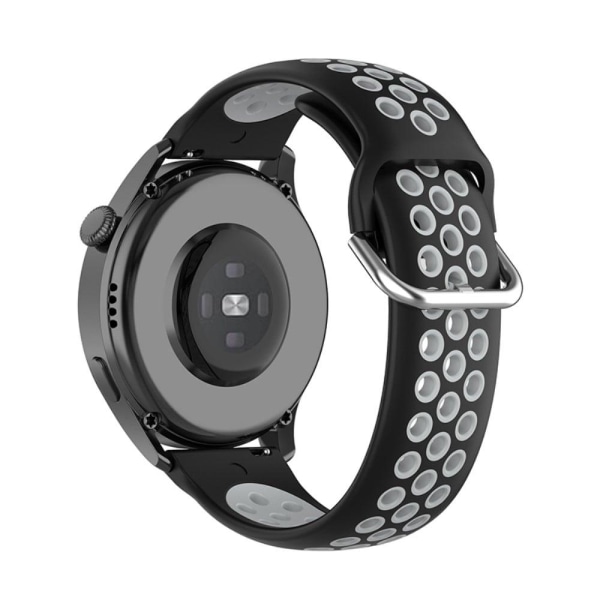 Ticwatch GTX / Pro klockarmband i silikon i två färger - Svart / Grå Silvergrå