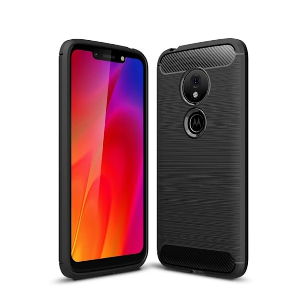 Carbon Flex Motorola Moto G7 Play kuoret - Musta Black