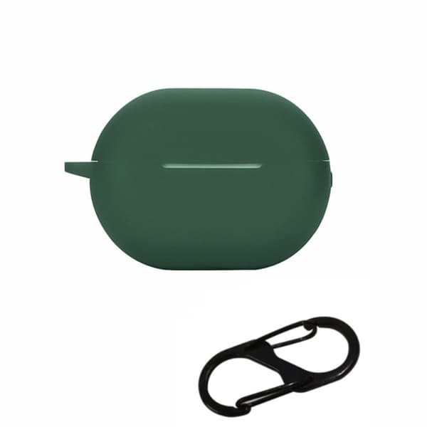 Huawei FreeBuds Pro 2 silikoneetui med spænde - Sortliggrøn Green