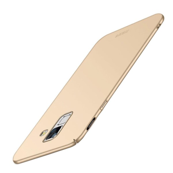 MOFI Samsung Galaxy J6 (2018) beskyttelsesetui i plastik med mat Gold