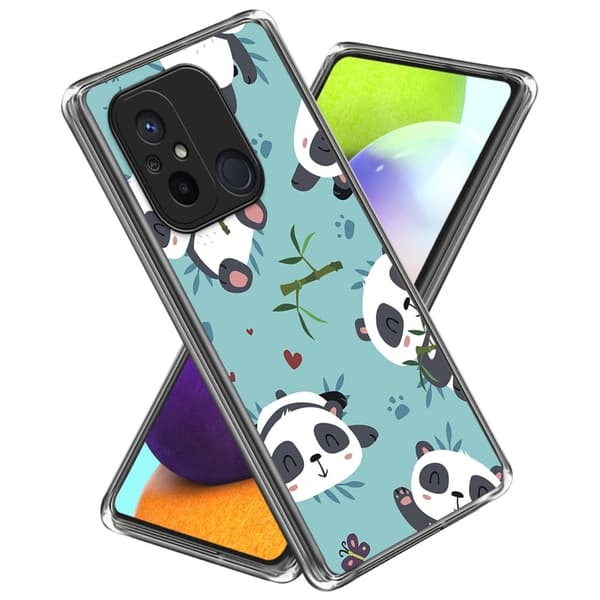 Deco Xiaomi Redmi 12C skal - Söta Pandor Blå