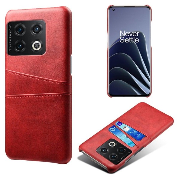 OnePlus 10 Pro skal med korthållare - Röd Röd