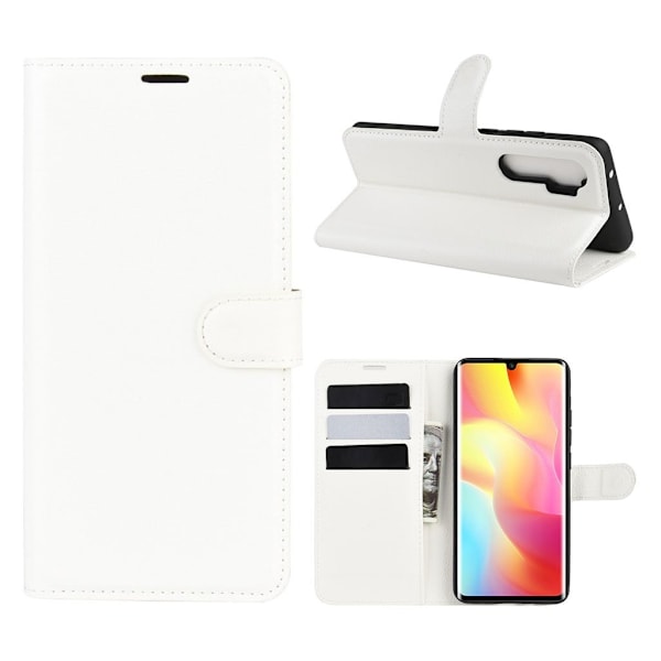 Classic Xiaomi Mi Note 10 Lite flip etui - Hvit White