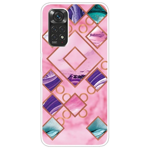Marble Xiaomi Redmi Note 11 Pro 5G Etui - Rose i Diamant Former Pink