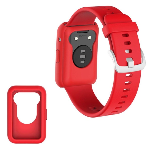 Huawei Watch Fit silicone cover - Red Röd