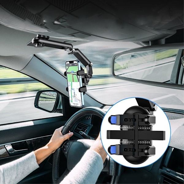 Universaali auto mount takanäkymä puhelin kiinnike Black