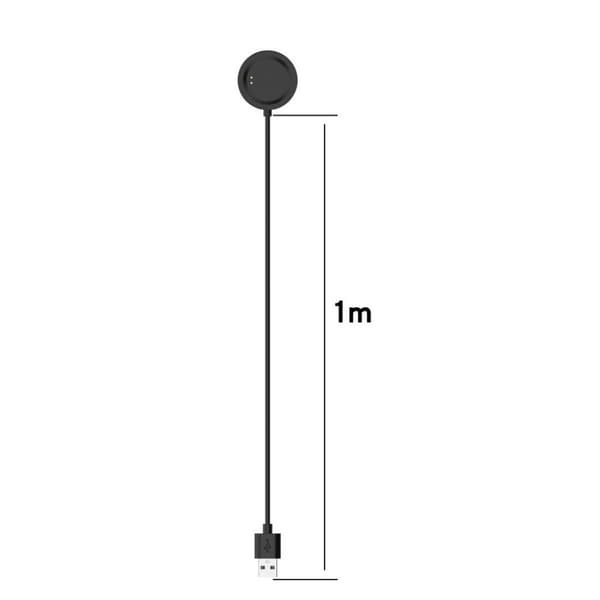 1m OnePlus Watch USB-latausteline - Musta Black