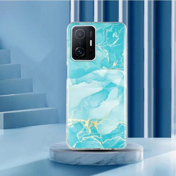Marble Xiaomi 11T / 11T Pro Etui - Grønn Green