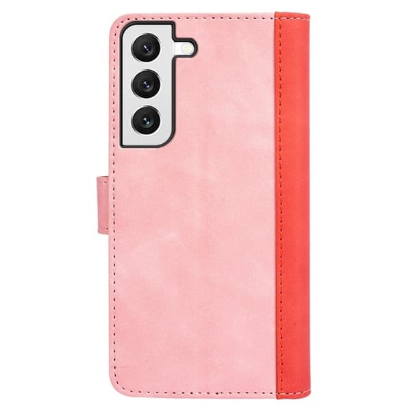 Tofarget lærdeksel for Samsung Galaxy S22 - Rosa Pink
