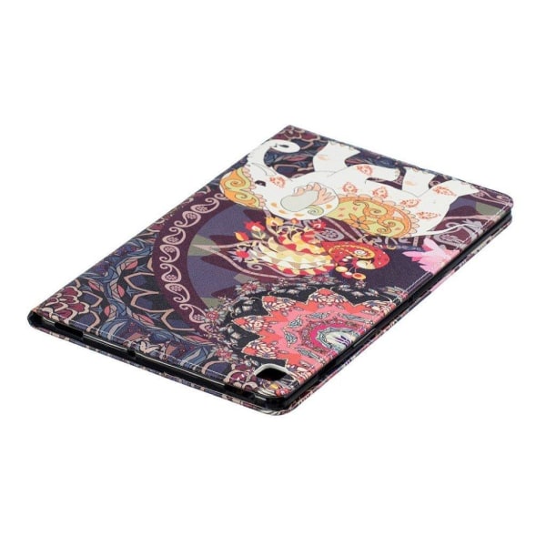 Samsung Galaxy Tab S5e pattern leather case - Tribal Elephant Multicolor