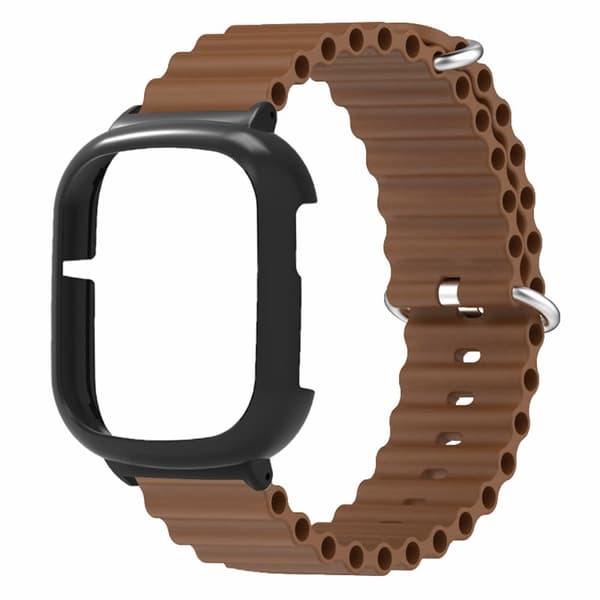 Honor Watch 4 håndledsrem udskiftning Fleksibel rem med urkasse - Brun Brown