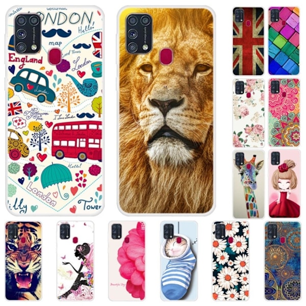 Deco Samsung Galaxy M31 skal - Tigeransikte multifärg