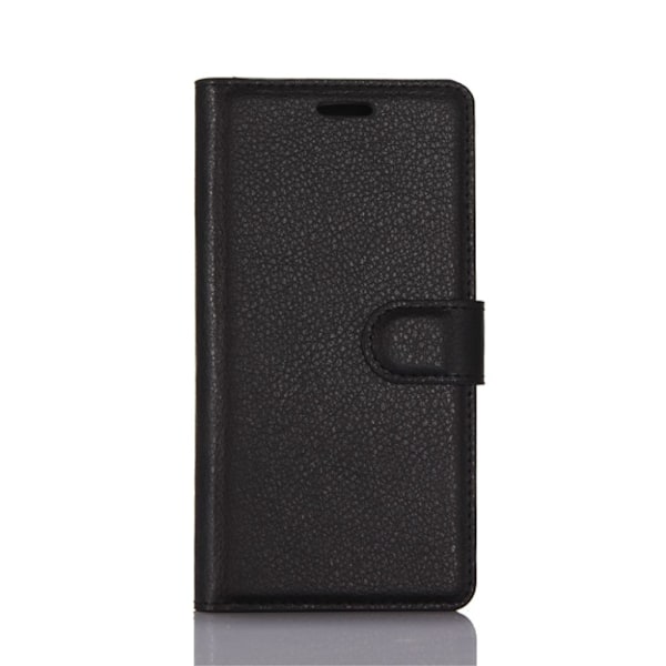 Sony Xperia XA1 stilfuldt læder-etui - Sort Black