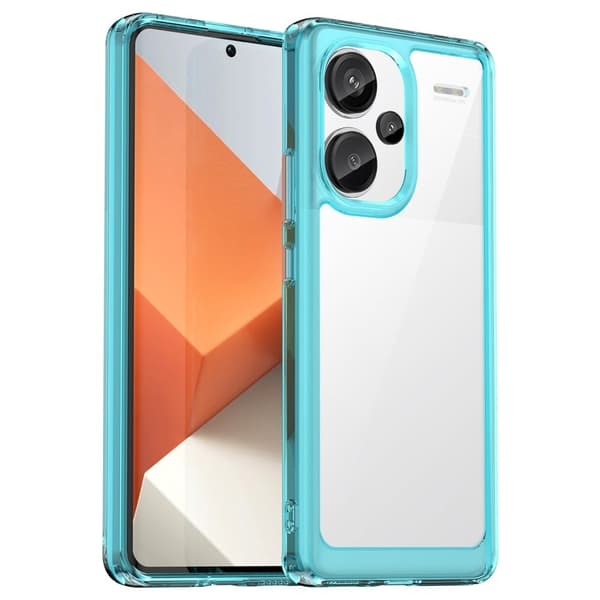 Xiaomi Redmi Note 13 Pro Plus smart telefonskal i akryl - Transparent Blå Blå