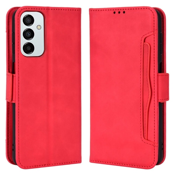Samsung Galaxy M23 moderni nahkainen lompakkokotelo - Punainen Red