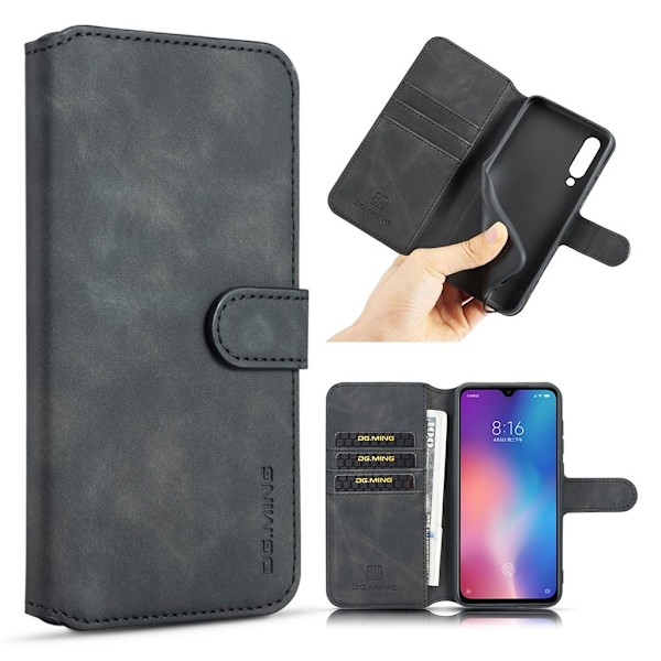 DG.MING Samsung Galaxy A70 Retro Etui - Sort Black