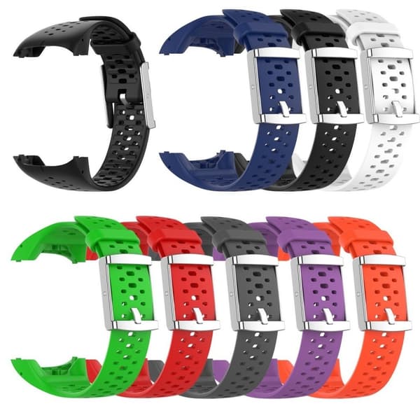 Polar M400 komfortabelt silikonarmbånd - Svart Black