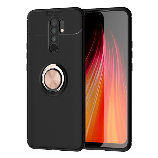 Ringo case Xiaomi Redmi 9 - Sort / Rødguld Black