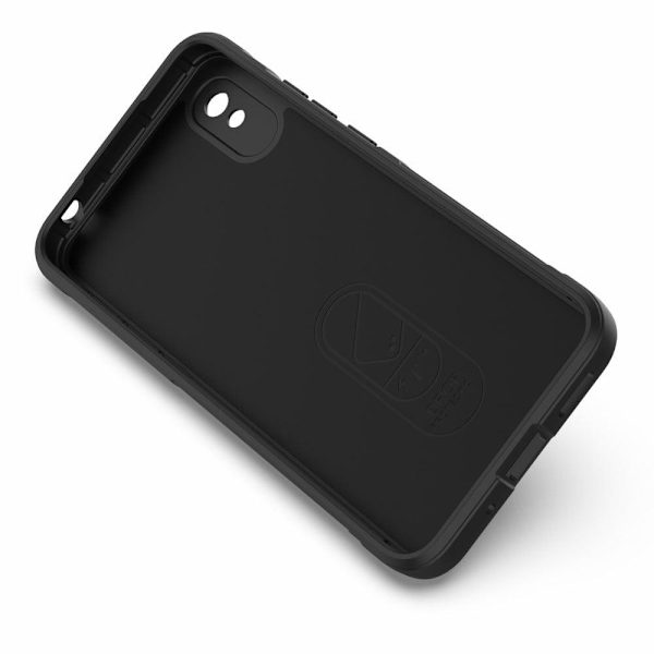 Blødt grebsformet cover til Xiaomi Redmi 9A - Sort Black
