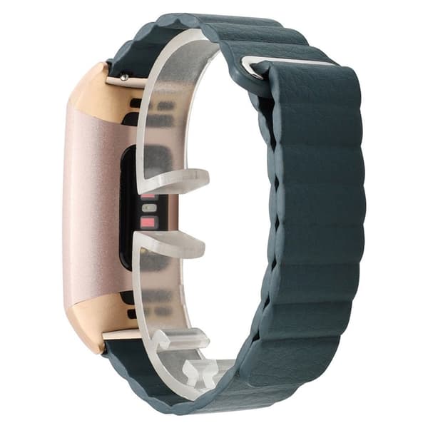 Fitbit Charge 3 aito nahkakellon ranneke - Laivastonsininen Blue