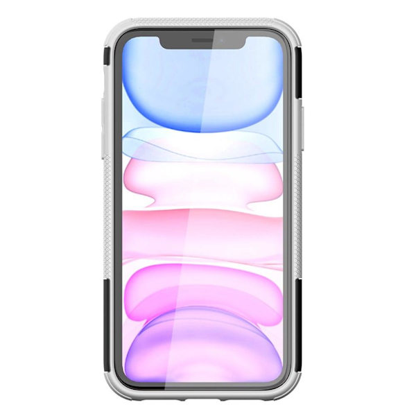 Kickstand-skydd med magnetisk platta för iPhone 11 - Vit Vit