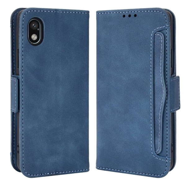 Sony Xperia Ace III moderni nahkainen lompakkokotelo - Sininen Blue