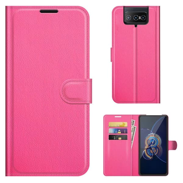 Classic Asus Zenfone 8 Flip flip etui - Rose Pink